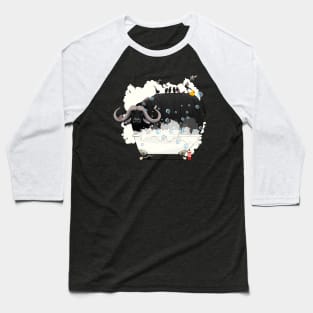 Buffalo in the Bath Baseball T-Shirt